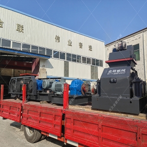 2PG1208大型對(duì)輥破碎機(jī)發(fā)貨 破碎瓜子石